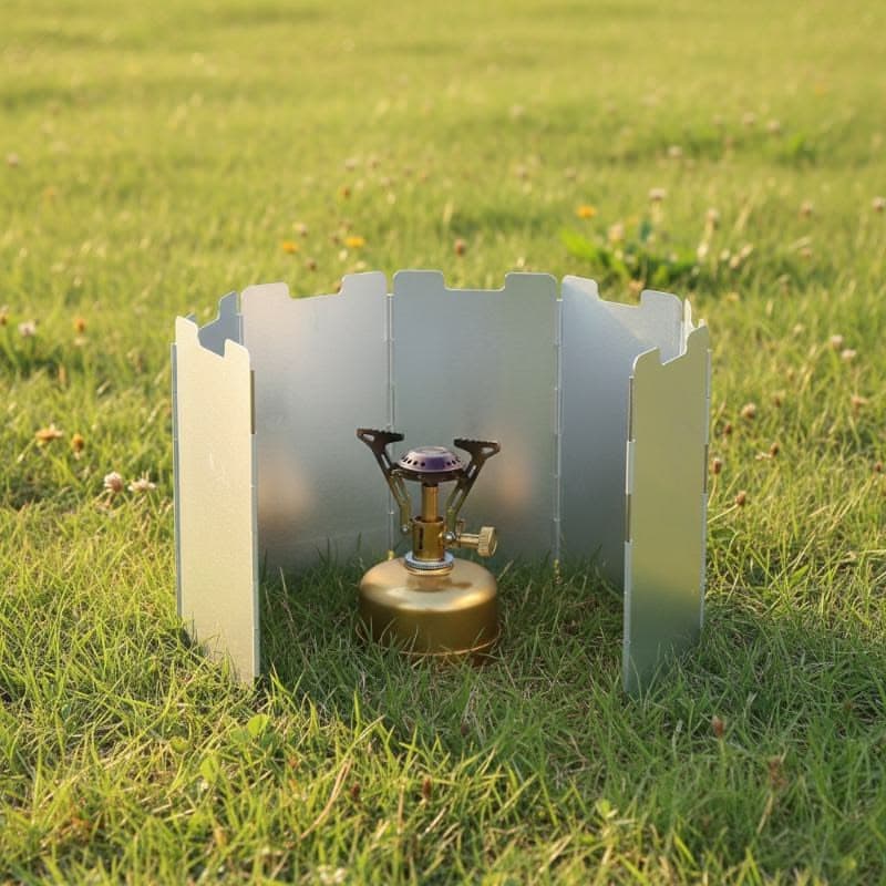 A Set of 9 Mini Portable Folding Windshields